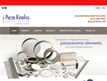 Tablet Screenshot of piezo-kinetics.com